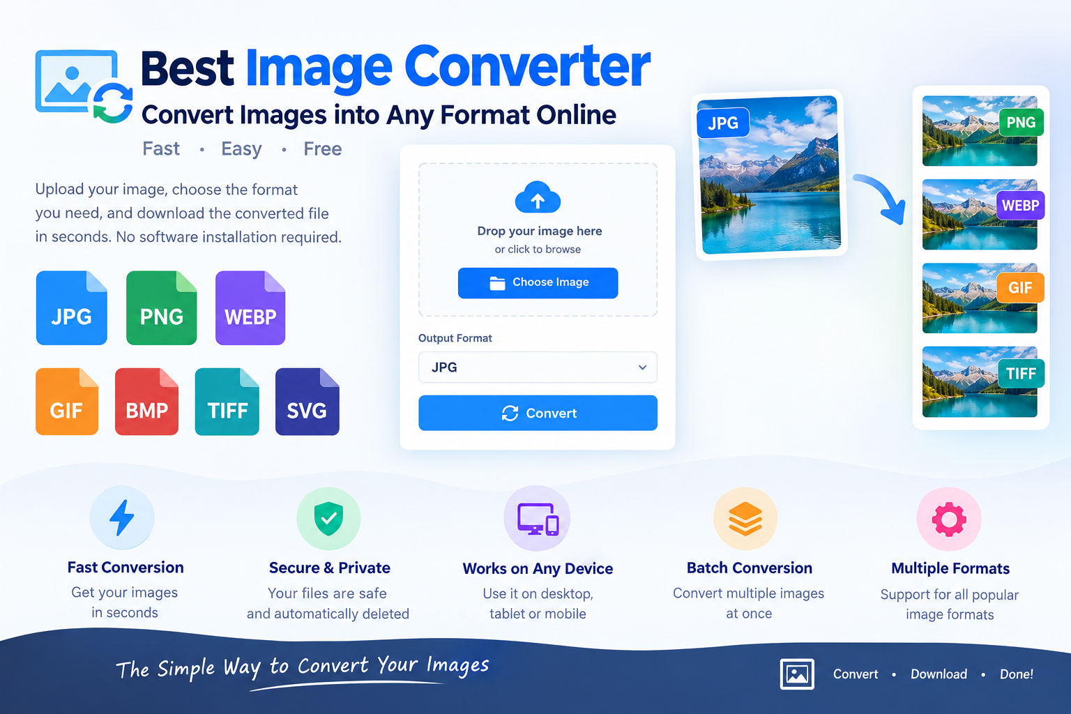 Best Image Converter - Convert Images into Any Format Online